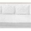 Pemberly Row Quilted King Pillow Protector Cover in White (Set of 2)