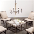 Pemberly Row Contemporary Glass Decorative Vases in White (Set of 2)