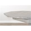 Pemberly Row Gray Wood Game and Dining Table with Reversible Top