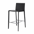 Pemberly Row Euro Style Black Faux Leather 26
