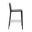 Pemberly Row Euro Style Black Faux Leather 26