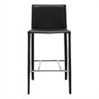 Pemberly Row Euro Style Black Faux Leather 26