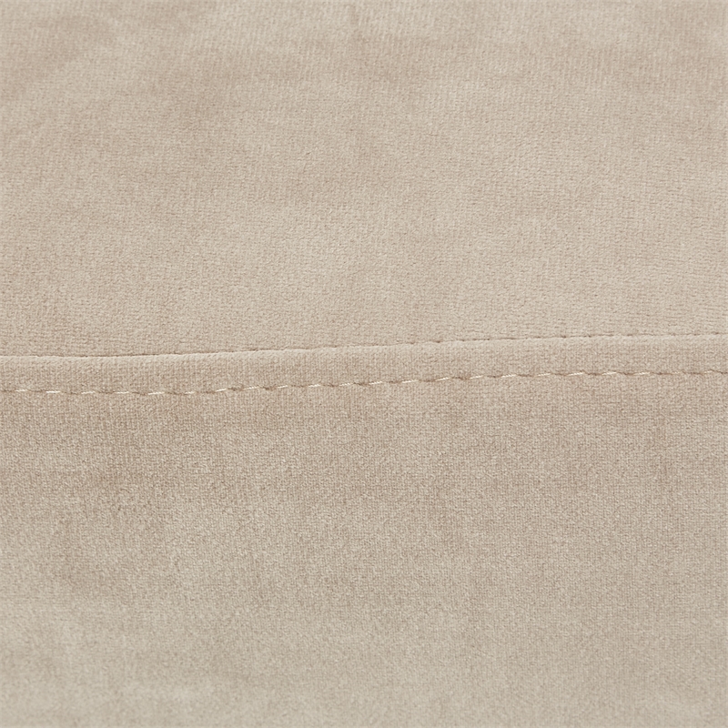 Pemberly Row Contemporary Velvet Sofa in Porcini/Hazelnut Brown
