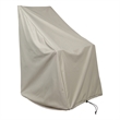 Pemberly Row Traditional Polyester Rocking Chair Cover in Beige