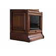 Pemberly Row Contemporary Wood Barrister Bookcase in Solid Walnut