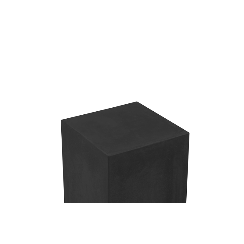 Pemberly Row Modern / Contemporary Square Pedestal Low in Black