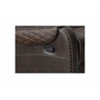 Pemberly Row 5 Piece Faux Leather Reclining Sectional in Brown