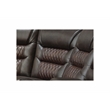 Pemberly Row 5 Piece Faux Leather Reclining Sectional in Brown