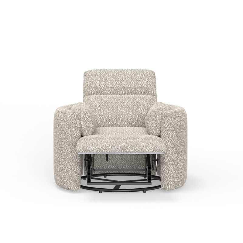 Pemberly Row Contemporary Power Swivel Glider Recliner Two Pack