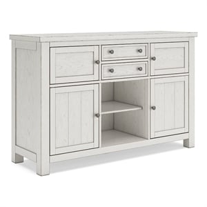 Pemberly Row Modern / Contemporary Antique White Dining Server