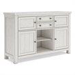 Pemberly Row Modern / Contemporary Antique White Dining Server