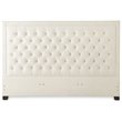 Pemberly Row Modern / Contemporary Tufted King Platform Bed in White