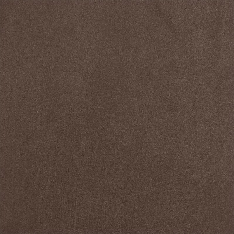Pemberly Row Modern Velvet Upholstered Bench Chocolate Brown