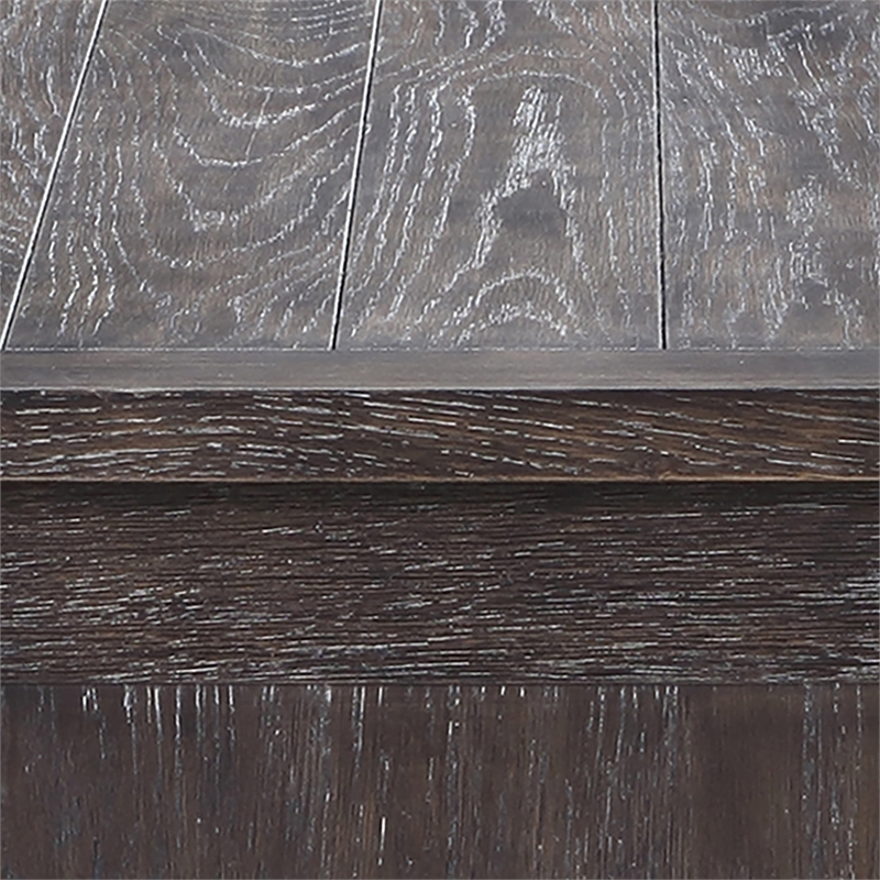 Pemberly Row Contemporary Washed Espresso 3- Drawer Wood Server