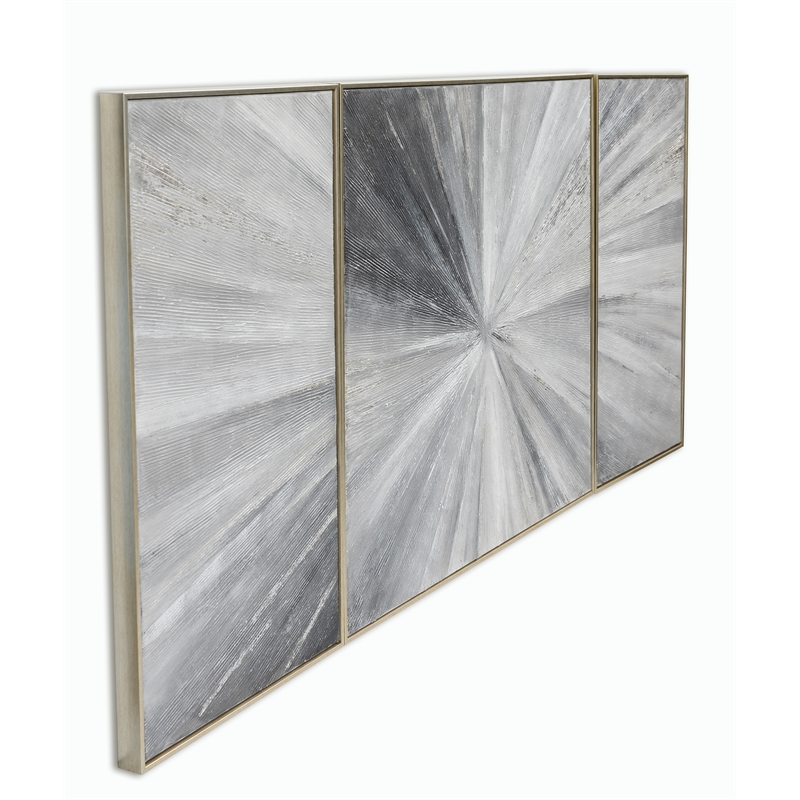 Pemberly Row Modern / Contemporary Cambric in Silver Canvas Fabric