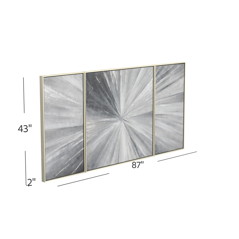 Pemberly Row Modern / Contemporary Cambric in Silver Canvas Fabric
