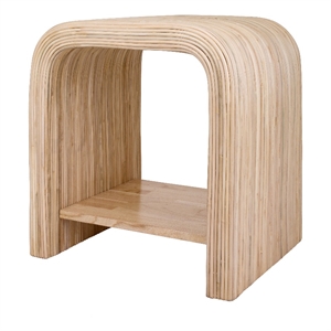 Pemberly Row 24&quotH x 22&quotW x 18&quotD Contemporary Rattan Side/End Table
