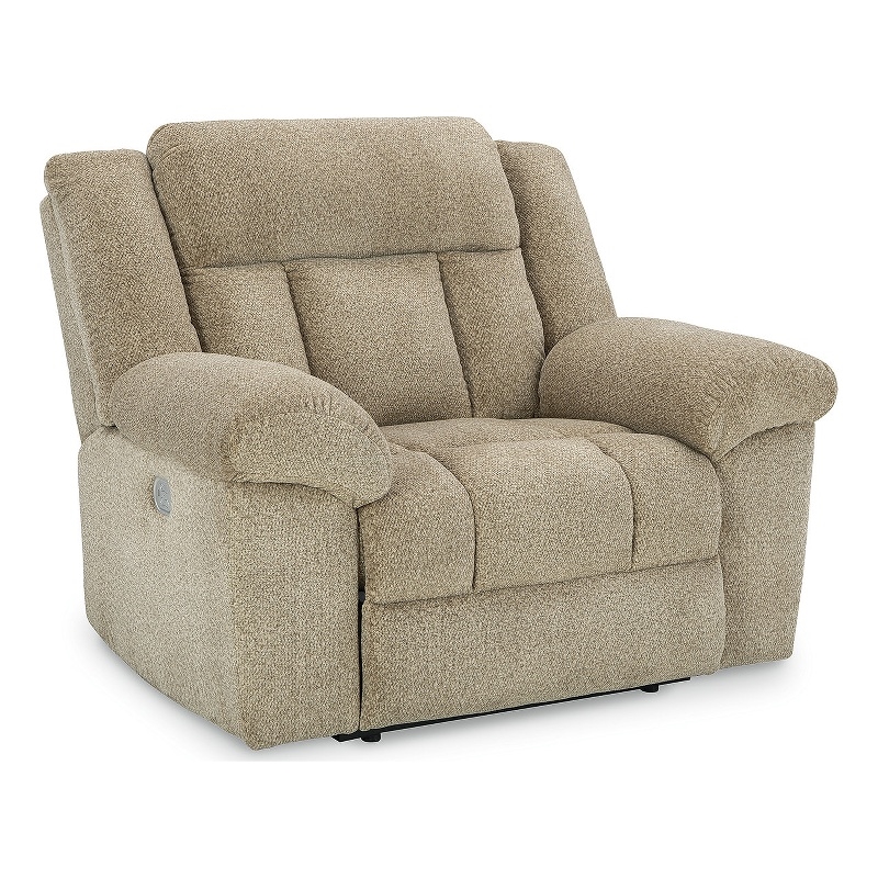 Pemberly Row Modern / Contemporary Tip-Off Wheat Power Recliner
