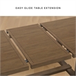 Pemberly Row Contemporary Light Brown Dining Extension Table