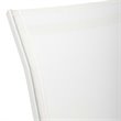 Pemberly Row Modern Mesh Fabric & Aluminum Patio Rocker in White
