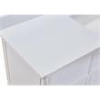 Pemberly Row 61 in.Composite Stone Vanity Top in Snowy White with White Basin