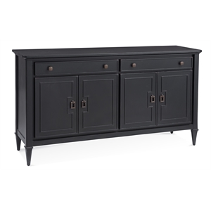 Pemberly Row 0&quotH x 0&quotW x 0&quotD Contemporary Wood Server in Black