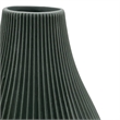 Pemberly Row Modern / Contemporary Onion Shape Ceramic Vase in Gray