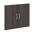 Pemberly Row 2 Door Kit for Bookcase in Storm Gray - Engineered Wood