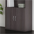 Pemberly Row 2 Door Kit for Bookcase in Storm Gray - Engineered Wood