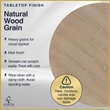 Pemberly Row Modern / Contemporary Round Dining Table Rustic Beige