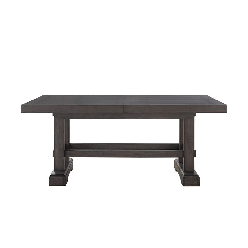 Pemberly Row Modern Dusky Cedar Brown 9-Piece Wood Dining Set