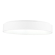Pemberly Row Drum Shade Metal LED Flush Mount Light in White