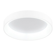 Pemberly Row Drum Shade Metal LED Flush Mount Light in White