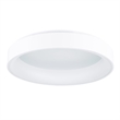 Pemberly Row Drum Shade Metal LED Flush Mount Light in White