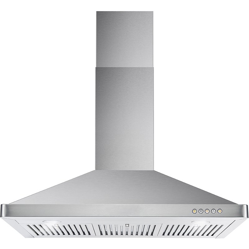 Pemberly Row 380 CFM Ducted Wall Mount Range Hood Kitchen Hood - Stainless Steel