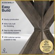Pemberly Row Modern / Contemporary Round Dining Table Rustic Brown