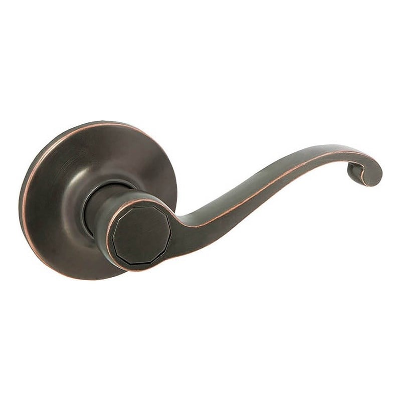 Pemberly Row Scroll Brass Dummy Door Handle in Oil Rubbed Bronze