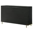 Pemberly Row Coastal 8-drawer Wood Bedroom Dresser in Black Finish