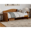 Pemberley Row Solid Wood Light Toffee Daybed Rectangular Durable Twin 40