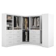 Pemberly Row 161W Walk-In Closet Organizer System in White - Engineered Wood