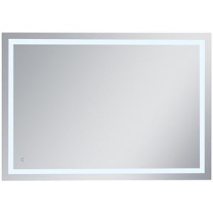 Pemberly Row 42&quot x 60&quot Hardwired LED Bathroom Mirror with Touch Sensor