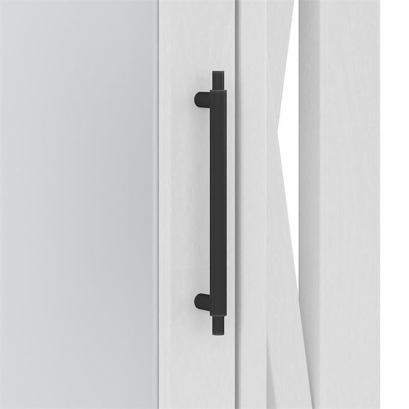 Pemberly Row Bathroom Medicine Cabinet with Mirror - White Ash - Engineered Wood