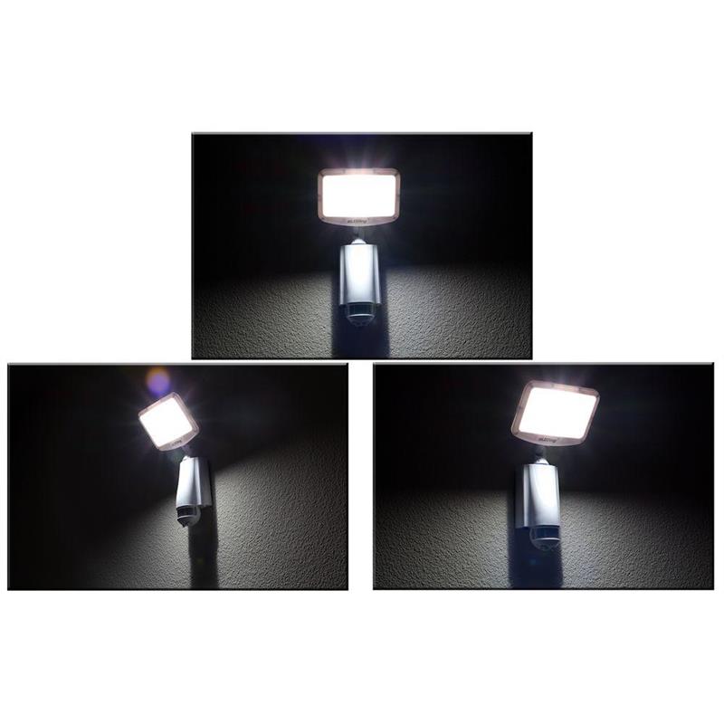Pemberly Row 180 Degree CREE LED Smart Solar Outdoor Flood Light in White