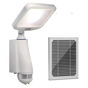 Pemberly Row 180 Degree CREE LED Smart Solar Outdoor Flood Light in White