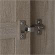Pemberly Row Bathroom Storage Cabinet with Doors - Washed Gray - Engineered Wood