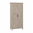 Pemberly Row Bathroom Storage Cabinet with Doors - Washed Gray - Engineered Wood