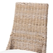 Pemberly Row Modern Bohemian Gray Rattan 2-Piece Dining Chair Set