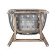 Pemberly Row Indoor/Outdoor Counter Height Bar Stool in Light Eucalyptus Wood