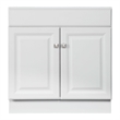 Pemberly Row 30-Inch Unassembled 2-Door Bathroom Wood Vanity Without Top - White