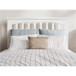 Pemberly Row Contemporary Twin XL Wood Low Profile Platform Bed in White